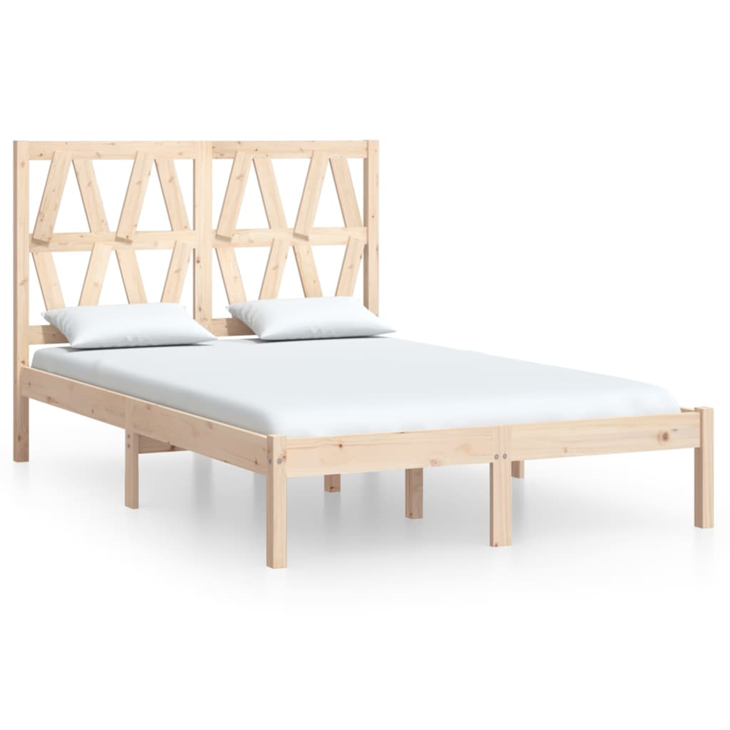 Bedframe massief grenenhout 140x190 cm is nu te koop bij PeponiXL, paradijselijk wonen!