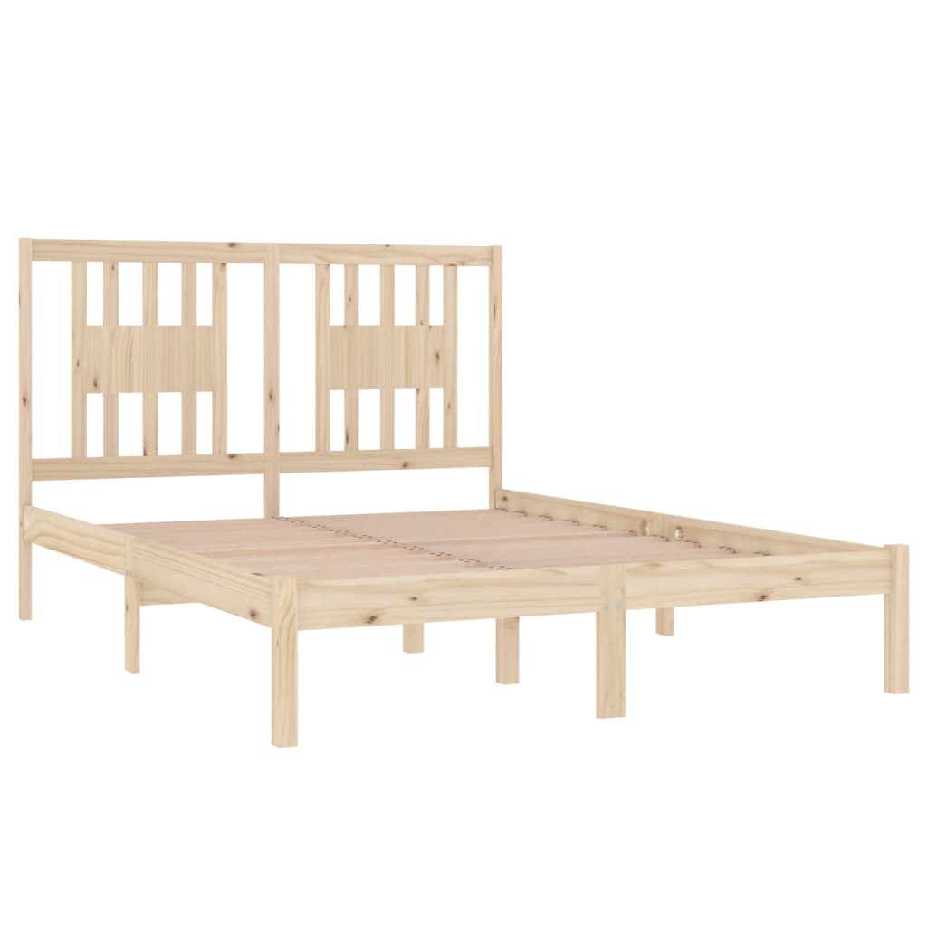 Bedframe massief hout 135x190 cm is nu te koop bij PeponiXL, paradijselijk wonen!