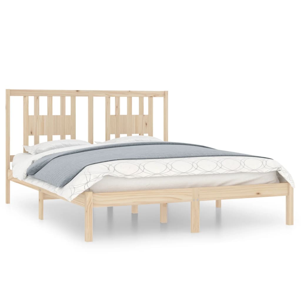Bedframe massief grenenhout 160x200 cm is nu te koop bij PeponiXL, paradijselijk wonen!