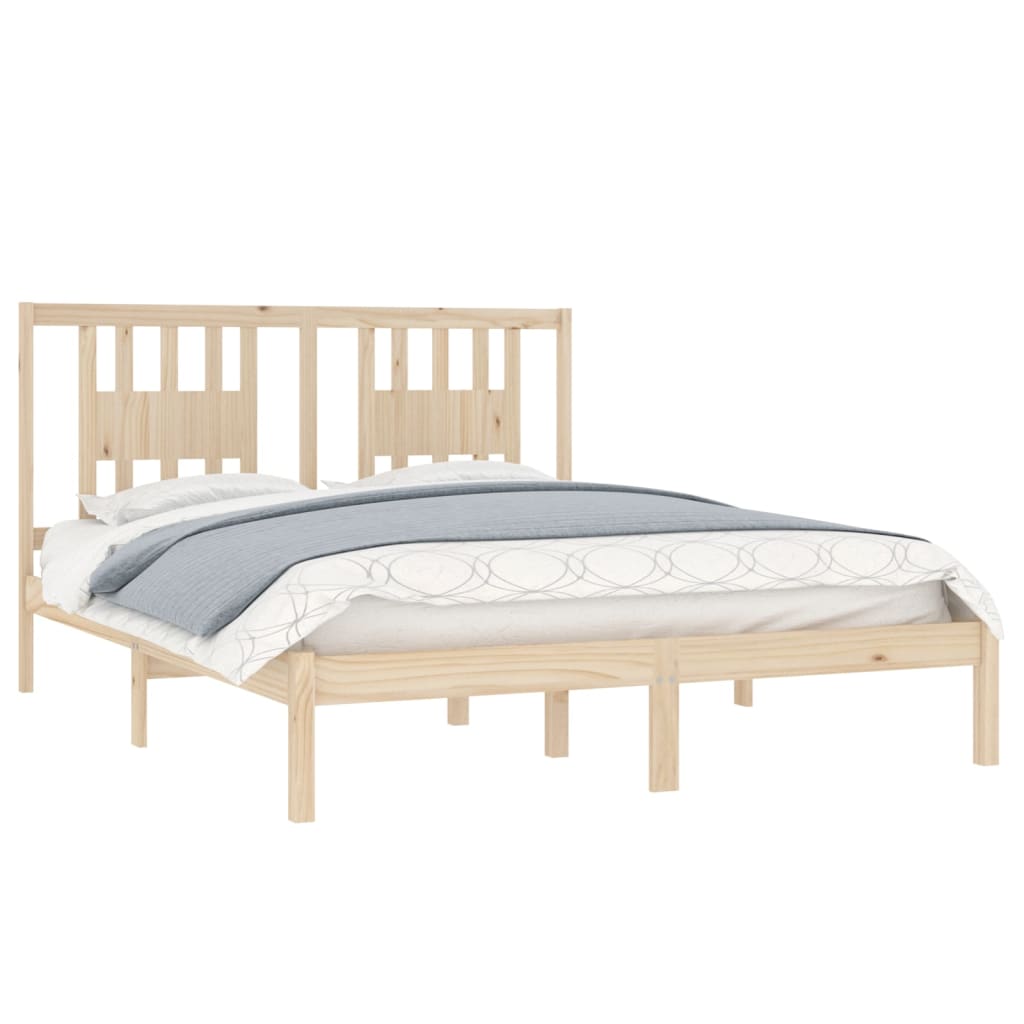Bedframe massief grenenhout 160x200 cm is nu te koop bij PeponiXL, paradijselijk wonen!
