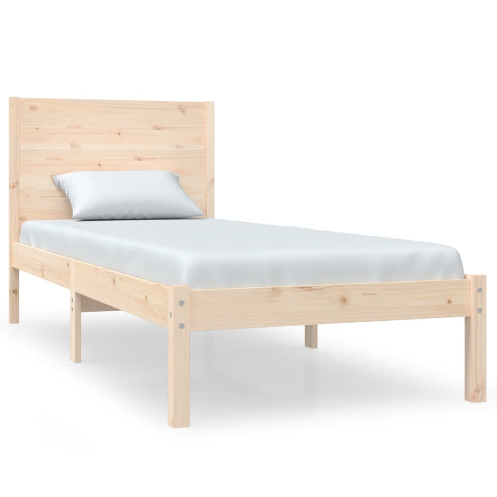Bedframe massief hout 75x190 cm is nu te koop bij PeponiXL, paradijselijk wonen!