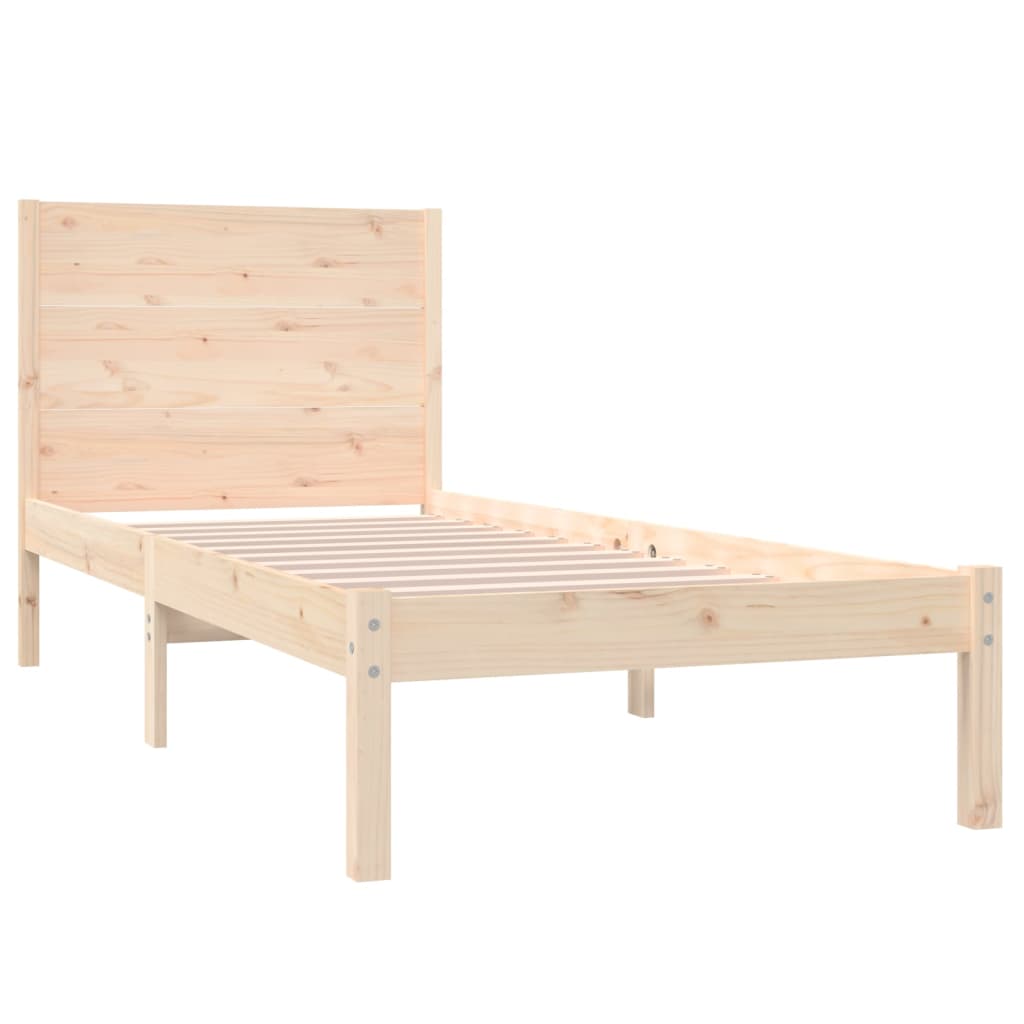 Bedframe massief hout 90x190 cm is nu te koop bij PeponiXL, paradijselijk wonen!