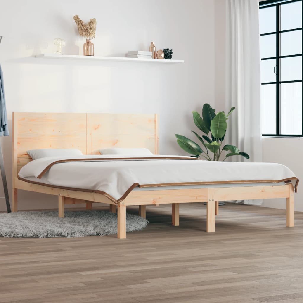 Bedframe zonder matras massief grenenhout 160x200 cm is nu te koop bij PeponiXL, paradijselijk wonen!