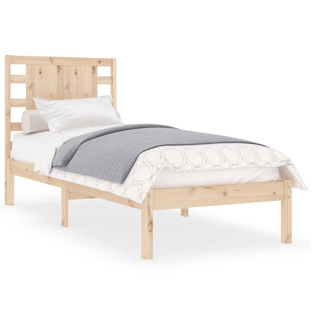 Bedframe massief hout 90x190 cm is nu te koop bij PeponiXL, paradijselijk wonen!