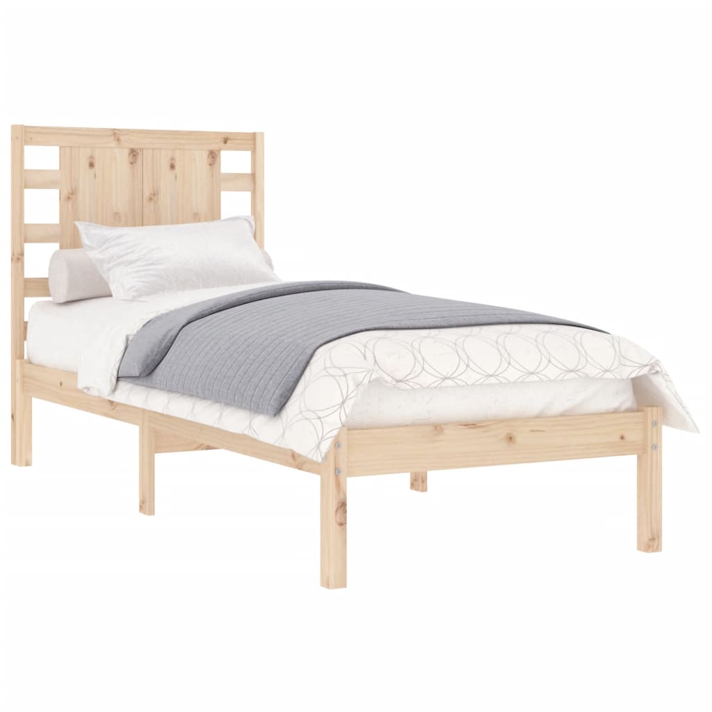 Bedframe massief hout 90x190 cm is nu te koop bij PeponiXL, paradijselijk wonen!