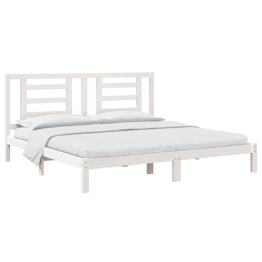 Bedframe massief hout wit 180x200 cm is nu te koop bij PeponiXL, paradijselijk wonen!