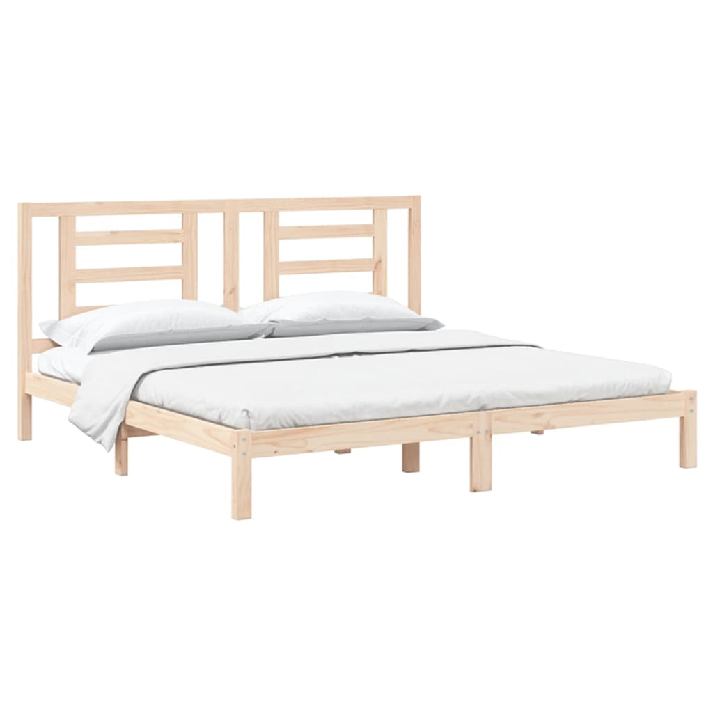 Bedframe zonder matras massief grenenhout 200x200 cm is nu te koop bij PeponiXL, paradijselijk wonen!