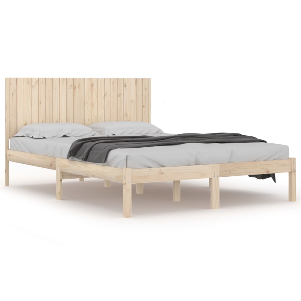 Bedframe zonder matras massief grenenhout 200x200 cm is nu te koop bij PeponiXL, paradijselijk wonen!