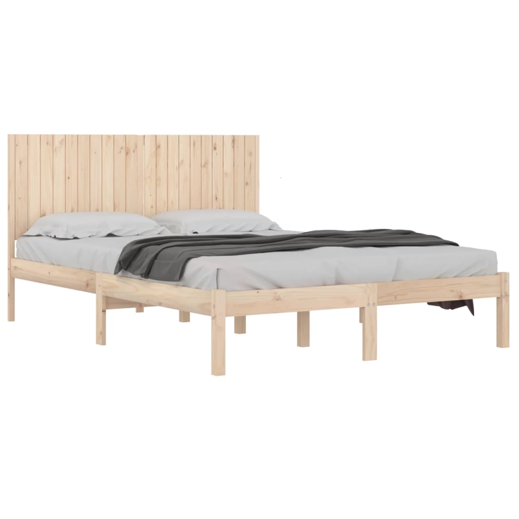 Bedframe zonder matras massief grenenhout 200x200 cm is nu te koop bij PeponiXL, paradijselijk wonen!