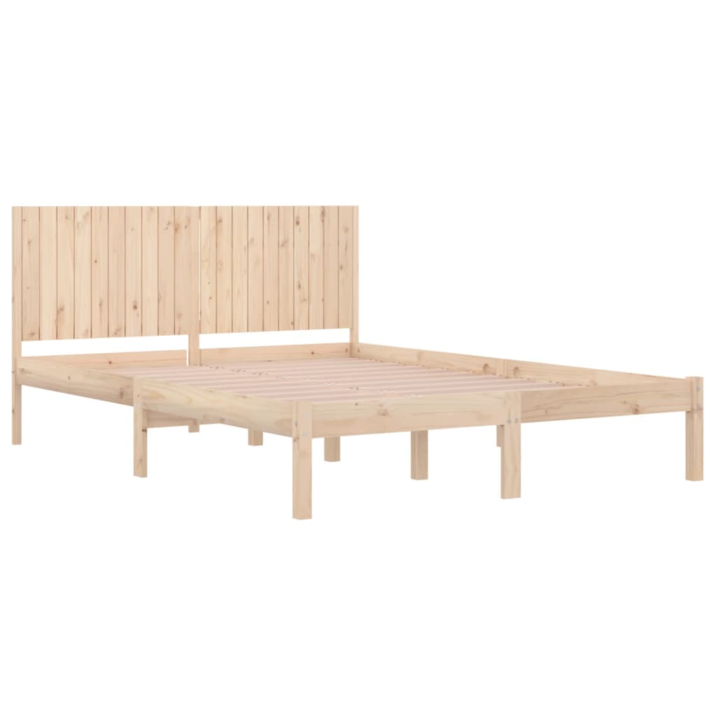 Bedframe zonder matras massief grenenhout 200x200 cm is nu te koop bij PeponiXL, paradijselijk wonen!