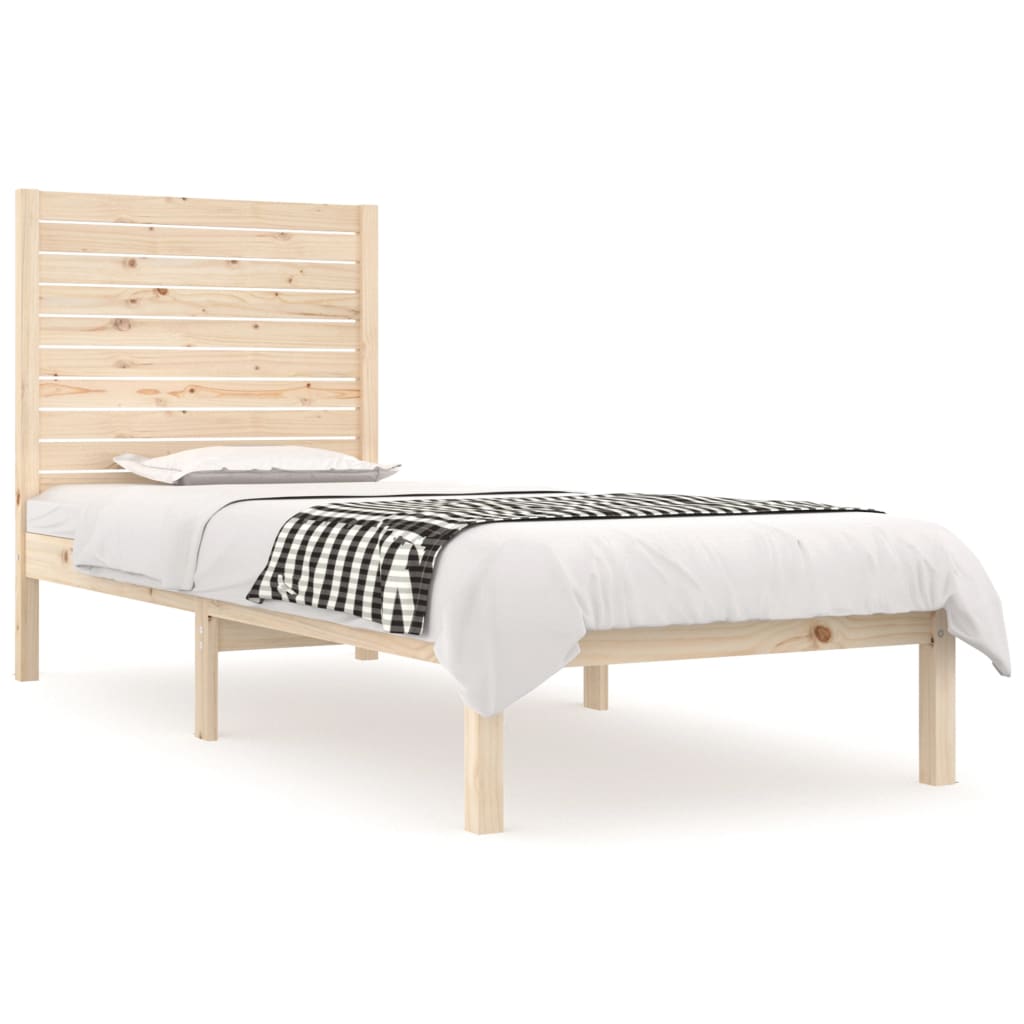 Bedframe massief hout 75x190 cm is nu te koop bij PeponiXL, paradijselijk wonen!