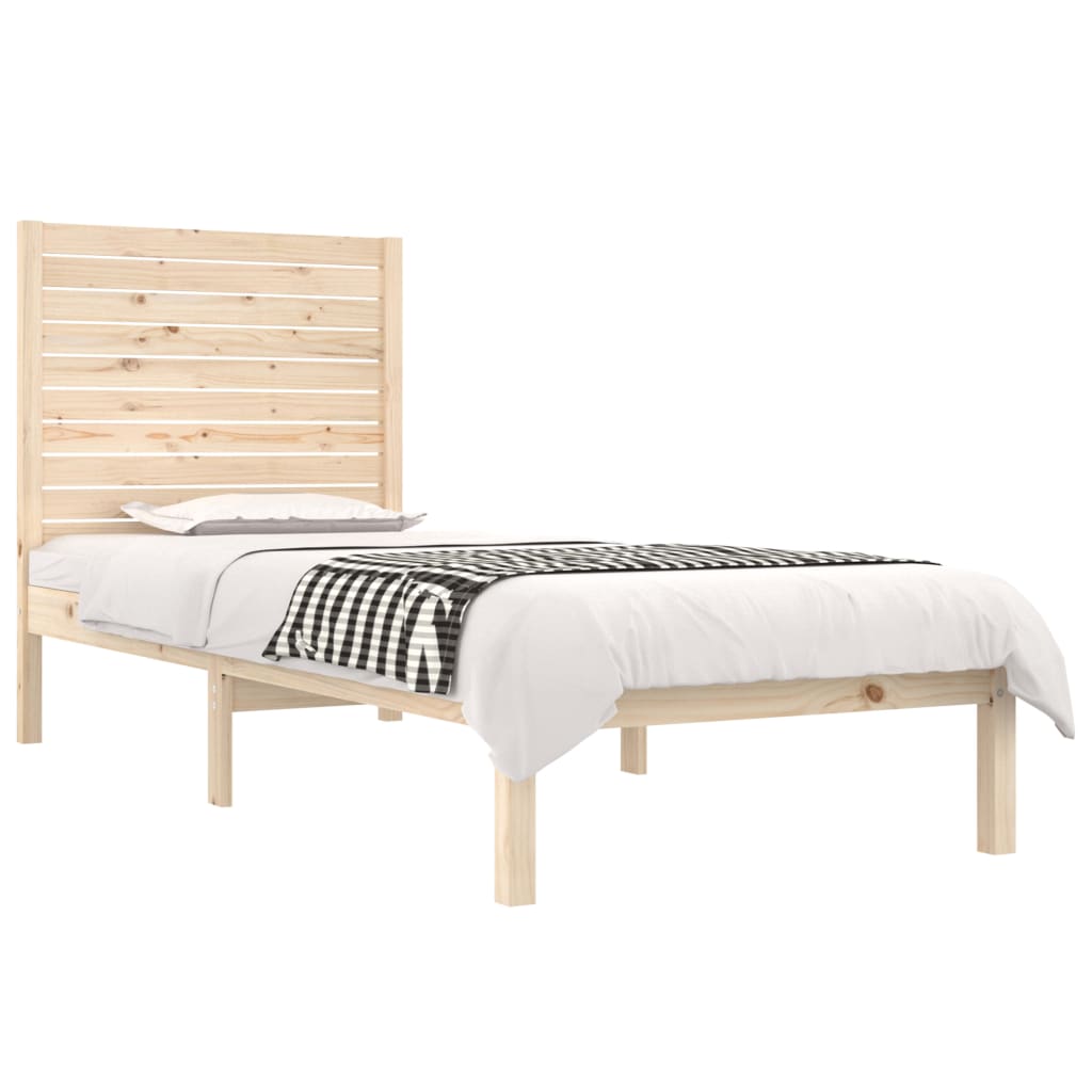 Bedframe massief hout 90x190 cm is nu te koop bij PeponiXL, paradijselijk wonen!