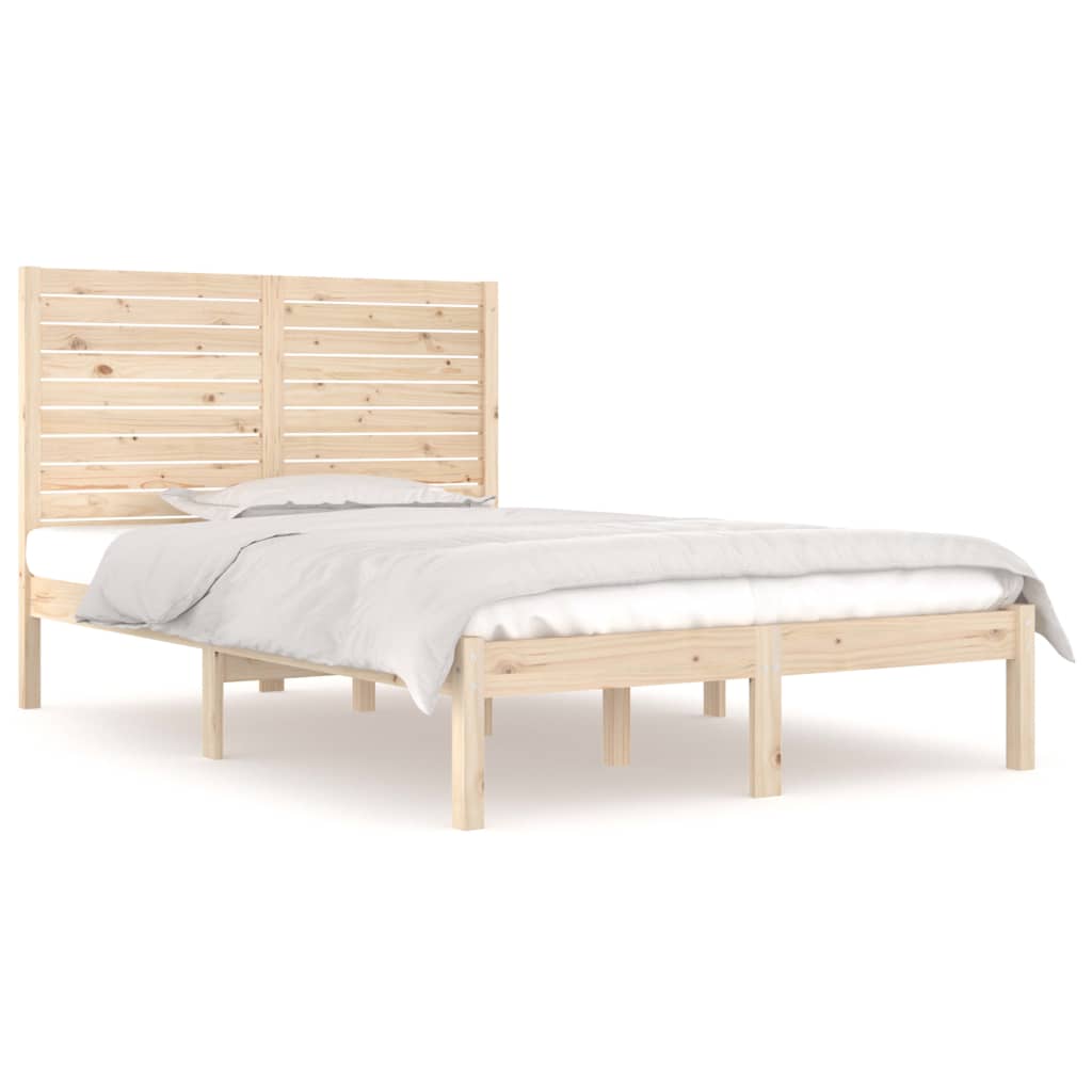 Bedframe massief hout 135x190 cm is nu te koop bij PeponiXL, paradijselijk wonen!