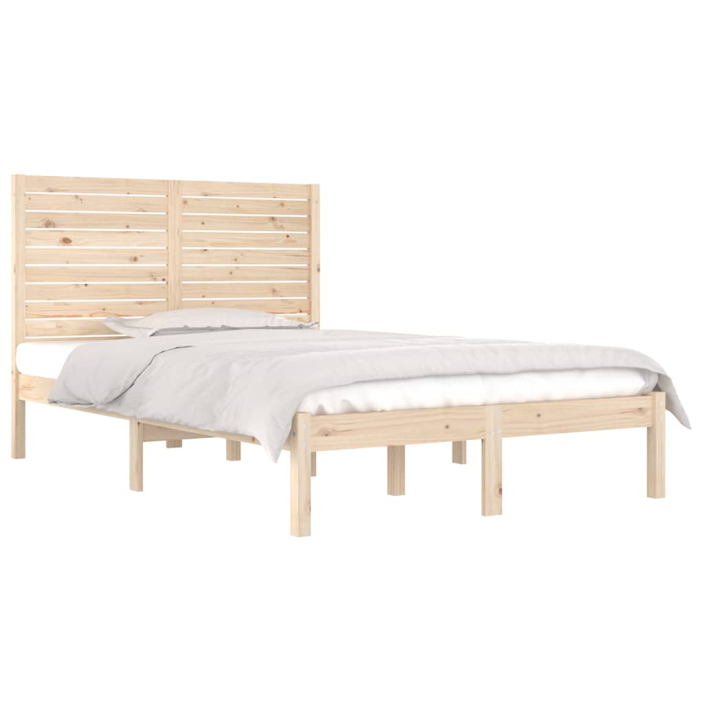Bedframe massief hout 135x190 cm is nu te koop bij PeponiXL, paradijselijk wonen!
