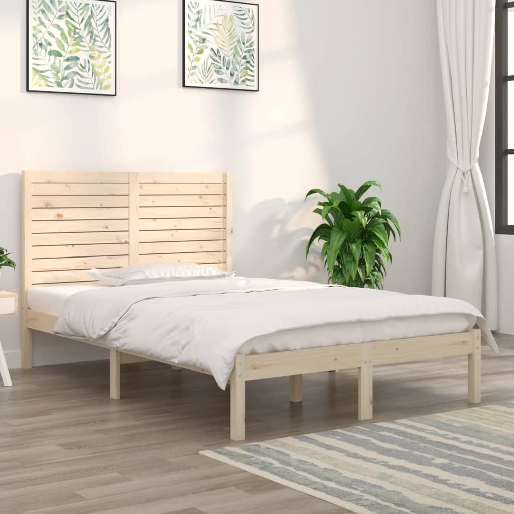 Bedframe massief hout 135x190 cm is nu te koop bij PeponiXL, paradijselijk wonen!