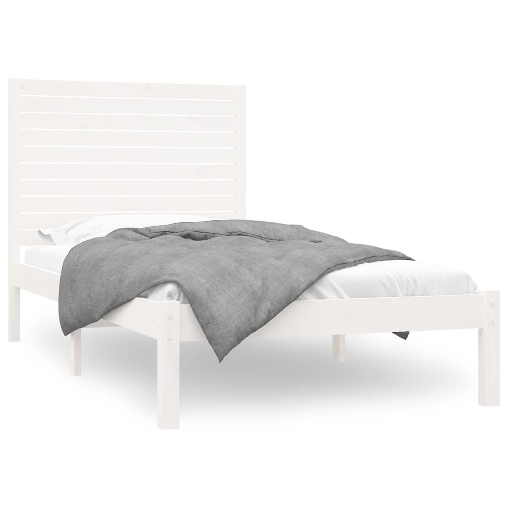 Bedframe massief hout wit 90x200 cm is nu te koop bij PeponiXL, paradijselijk wonen!