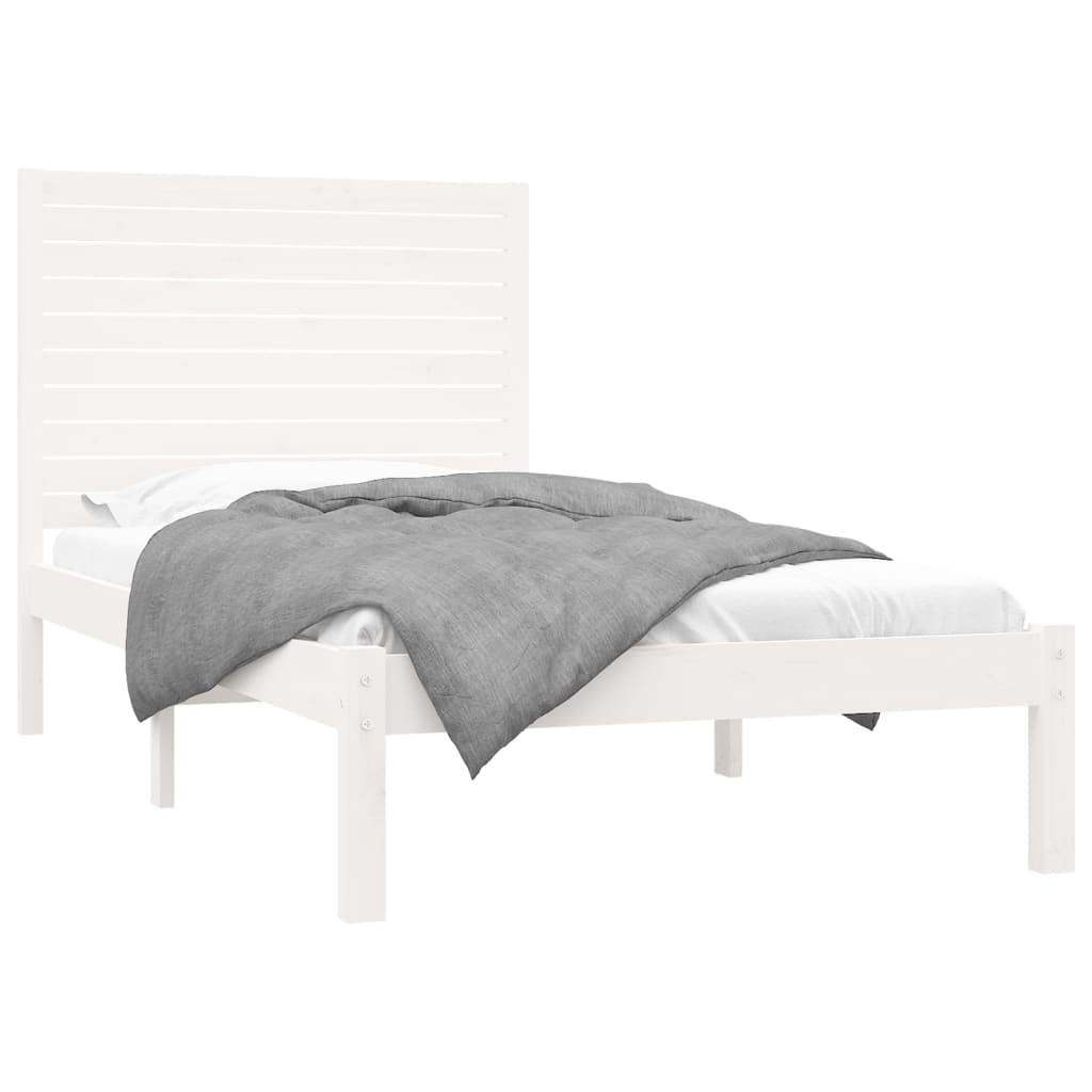 Bedframe massief hout wit 90x200 cm is nu te koop bij PeponiXL, paradijselijk wonen!