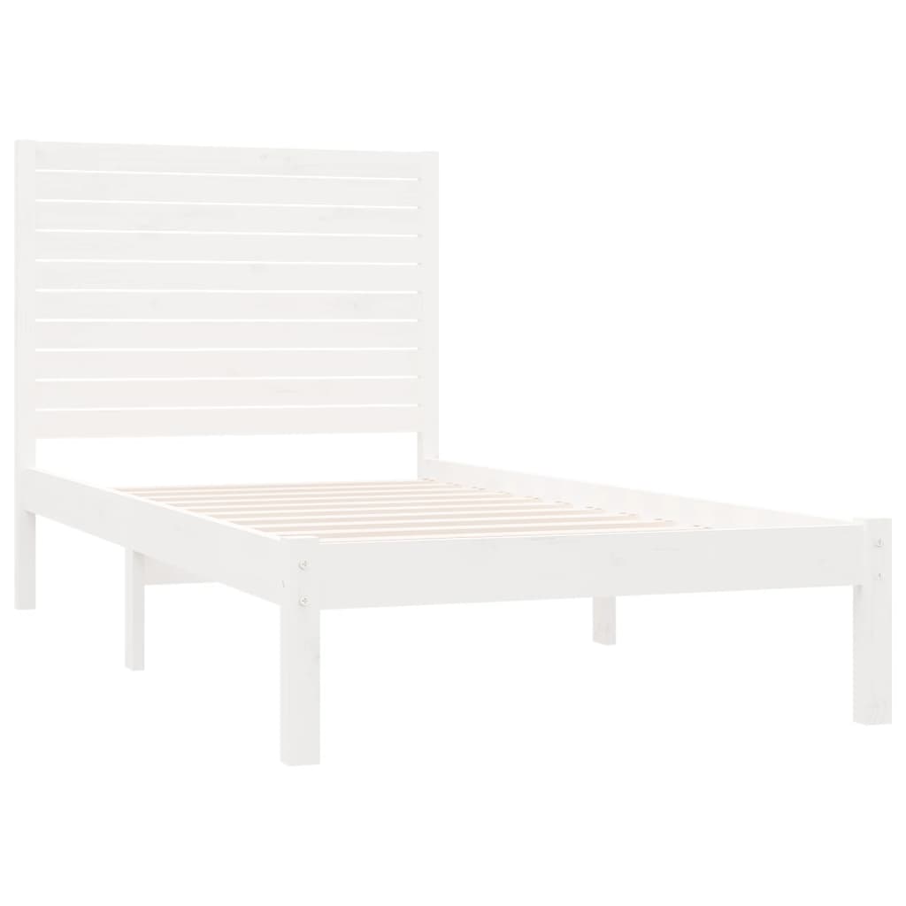 Bedframe massief hout wit 90x200 cm is nu te koop bij PeponiXL, paradijselijk wonen!