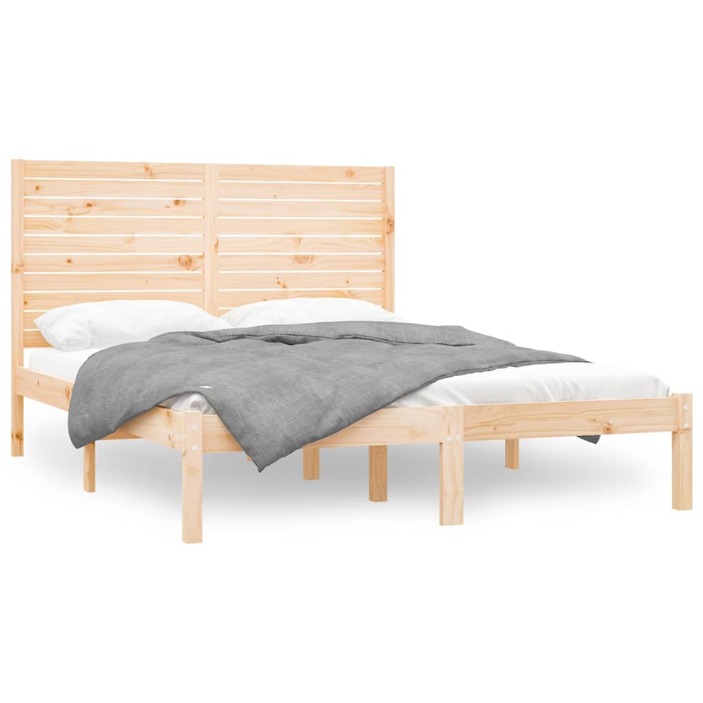 Bedframe massief hout 160x200 cm is nu te koop bij PeponiXL, paradijselijk wonen!