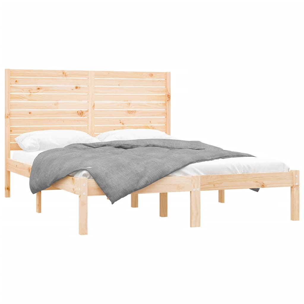 Bedframe massief hout 160x200 cm is nu te koop bij PeponiXL, paradijselijk wonen!