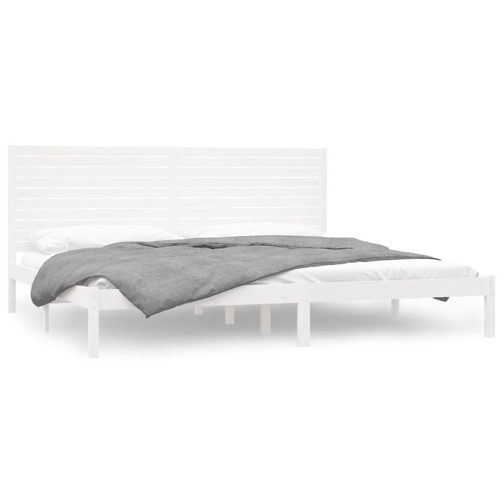 Bedframe massief hout wit 180x200 cm is nu te koop bij PeponiXL, paradijselijk wonen!