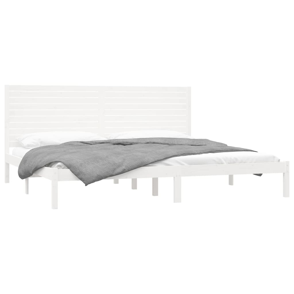 Bedframe massief hout wit 180x200 cm is nu te koop bij PeponiXL, paradijselijk wonen!