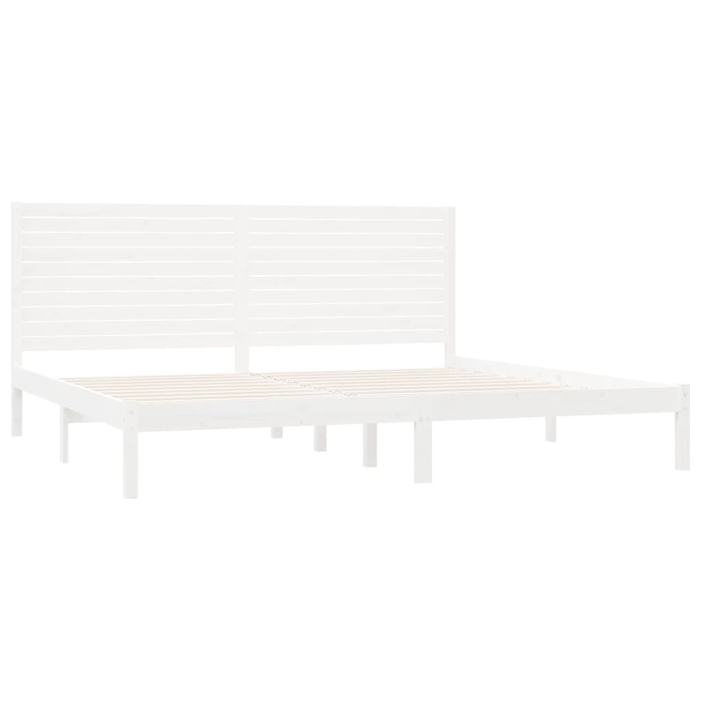 Bedframe massief hout wit 180x200 cm is nu te koop bij PeponiXL, paradijselijk wonen!