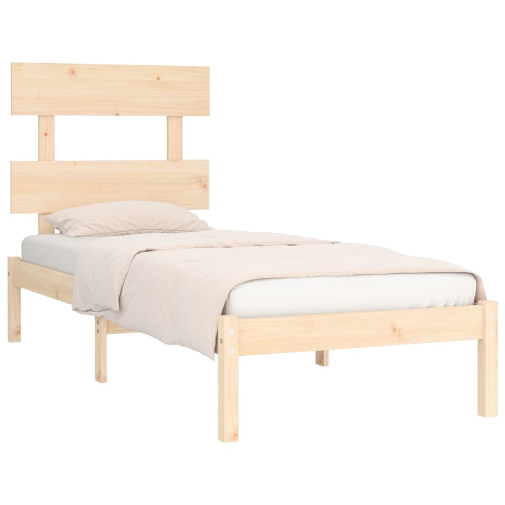 Bedframe massief hout 75x190 cm is nu te koop bij PeponiXL, paradijselijk wonen!