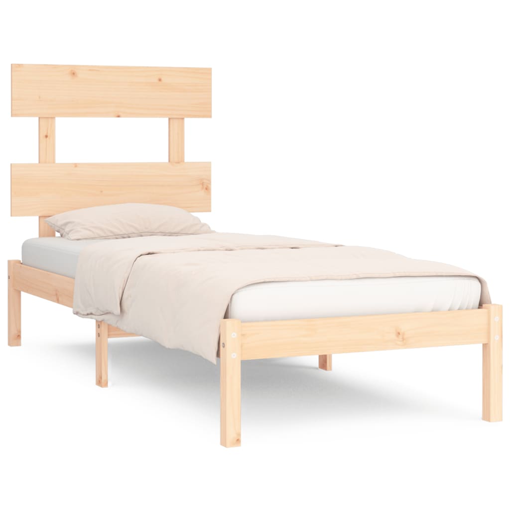 Bedframe massief hout 90x190 cm is nu te koop bij PeponiXL, paradijselijk wonen!