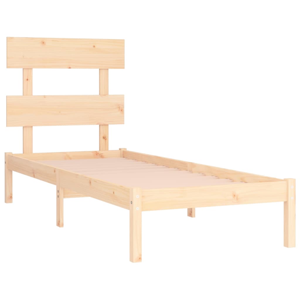 Bedframe massief hout 90x190 cm is nu te koop bij PeponiXL, paradijselijk wonen!