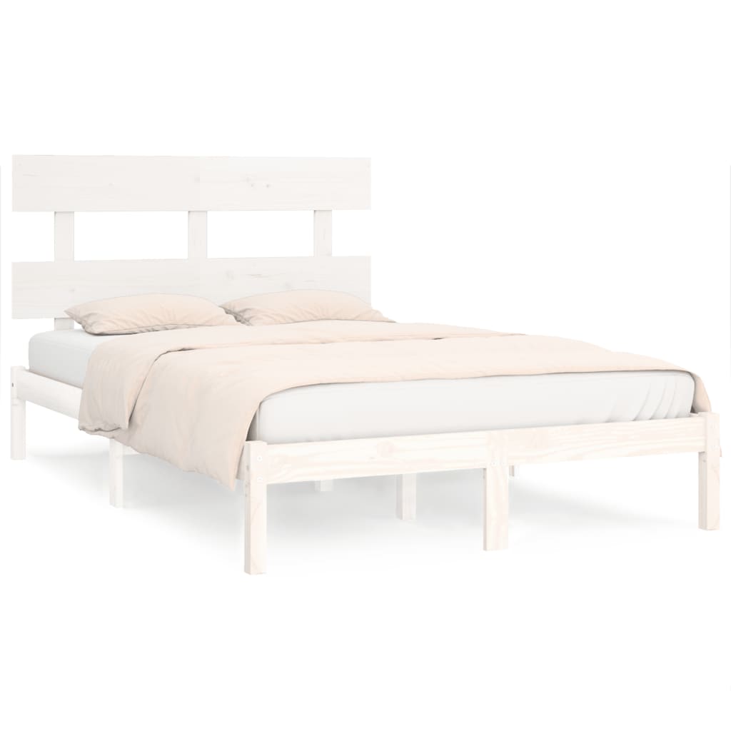 Bedframe massief hout wit 180x200 cm is nu te koop bij PeponiXL, paradijselijk wonen!