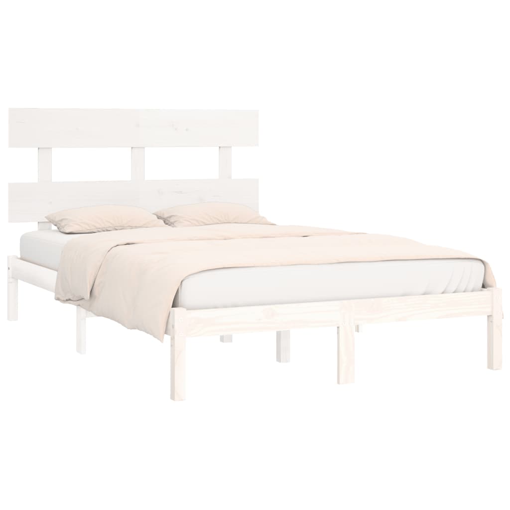 Bedframe massief hout wit 180x200 cm is nu te koop bij PeponiXL, paradijselijk wonen!