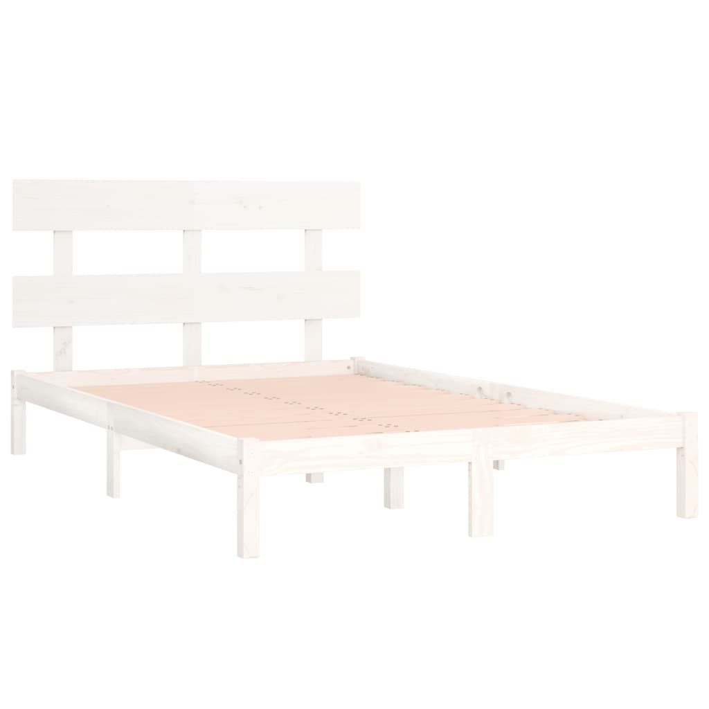 Bedframe massief hout wit 180x200 cm is nu te koop bij PeponiXL, paradijselijk wonen!