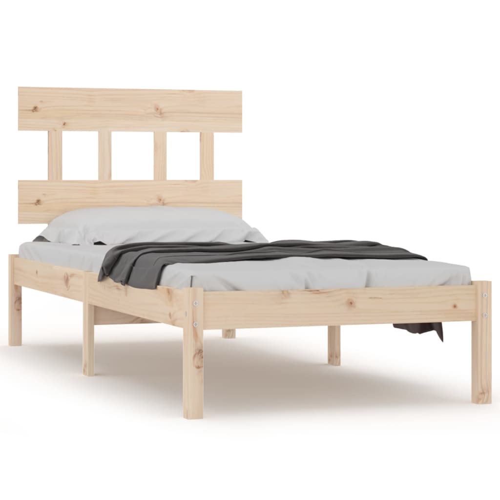 Bedframe massief hout 90x190 cm is nu te koop bij PeponiXL, paradijselijk wonen!