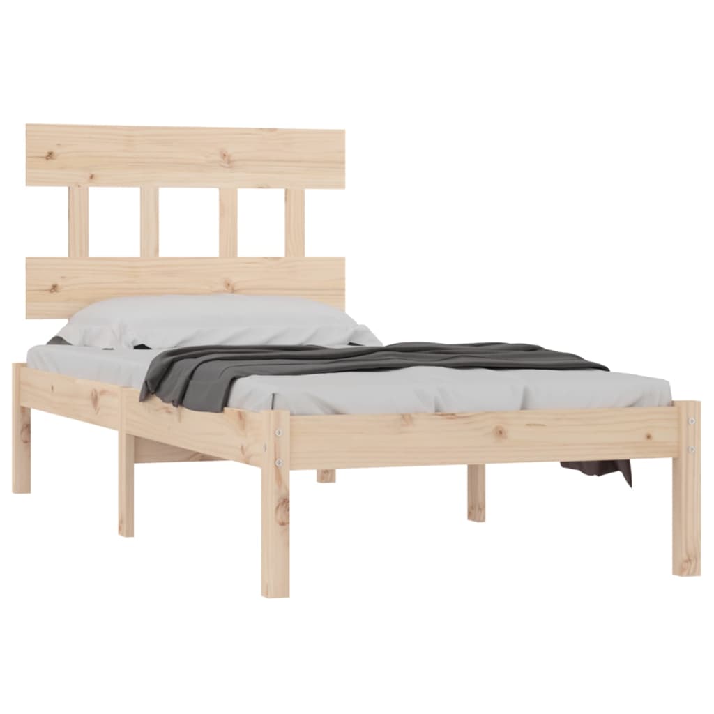 Bedframe massief hout 90x190 cm is nu te koop bij PeponiXL, paradijselijk wonen!