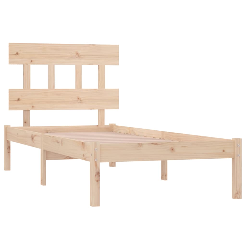 Bedframe massief hout 90x190 cm is nu te koop bij PeponiXL, paradijselijk wonen!