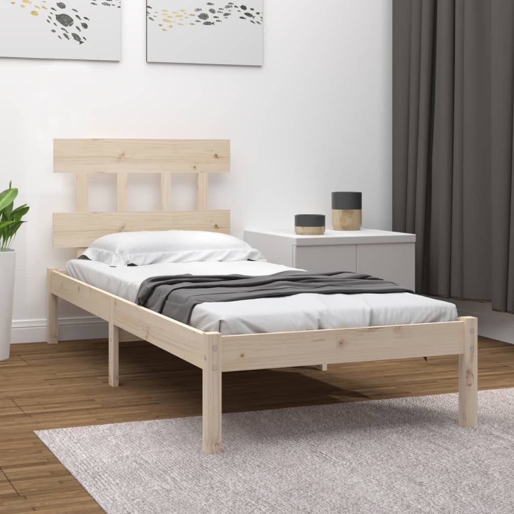 Bedframe massief hout 90x190 cm is nu te koop bij PeponiXL, paradijselijk wonen!