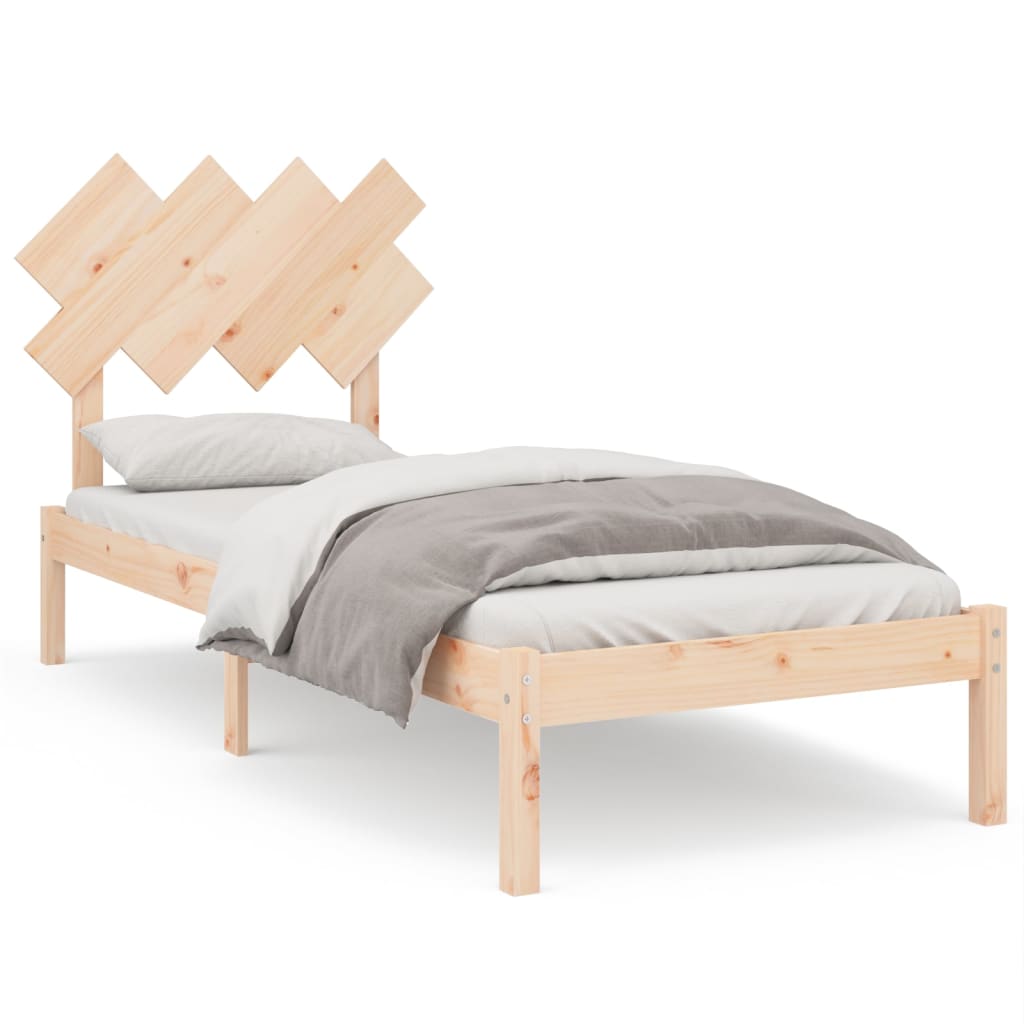 Bedframe massief hout 90x190 cm is nu te koop bij PeponiXL, paradijselijk wonen!