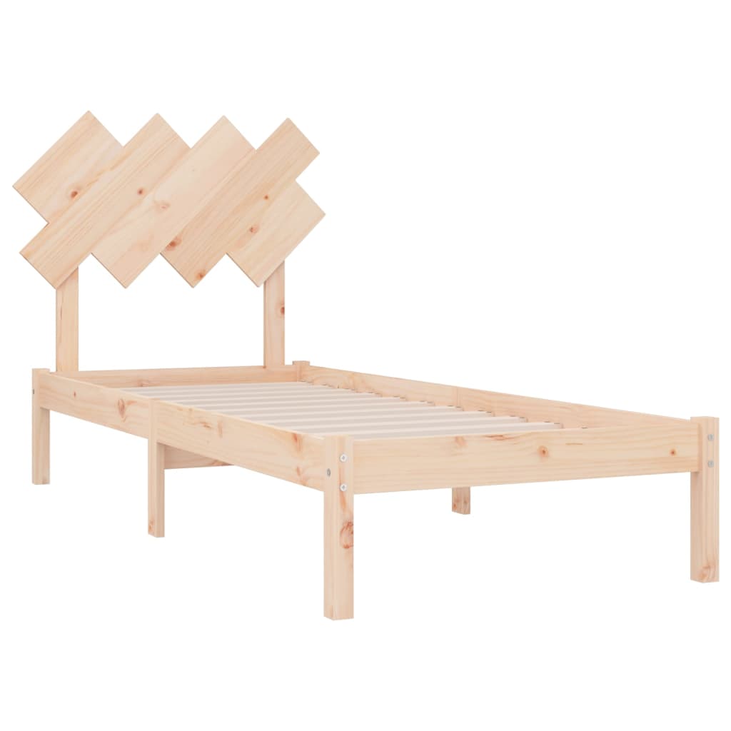 Bedframe massief hout 90x190 cm is nu te koop bij PeponiXL, paradijselijk wonen!