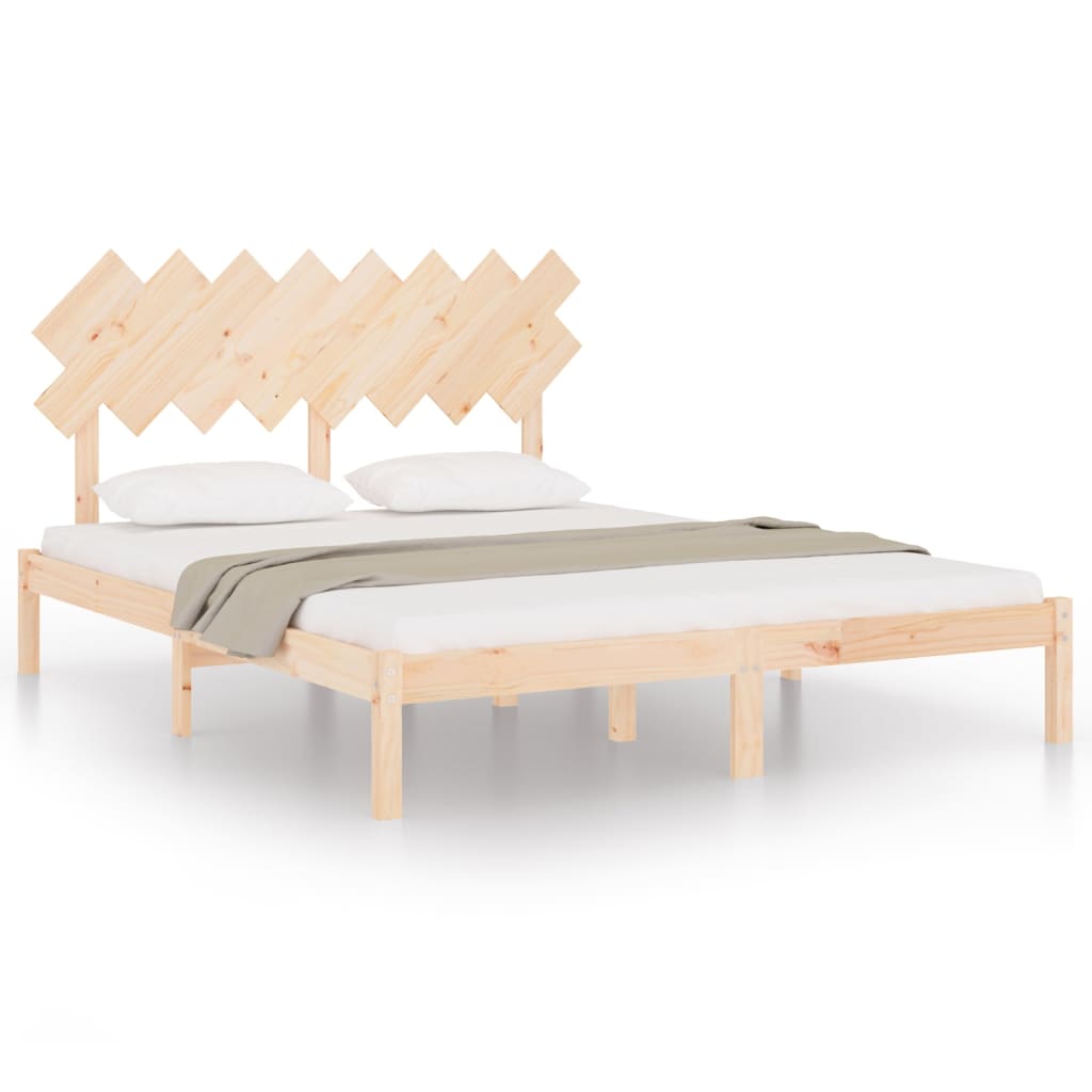 Bedframe massief hout 160x200 cm is nu te koop bij PeponiXL, paradijselijk wonen!