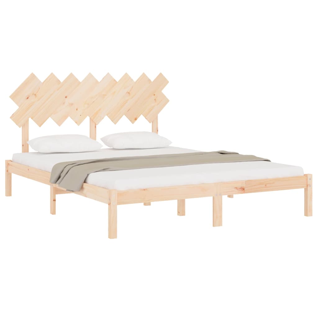 Bedframe massief hout 160x200 cm is nu te koop bij PeponiXL, paradijselijk wonen!