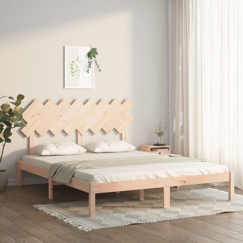 Bedframe massief hout 160x200 cm is nu te koop bij PeponiXL, paradijselijk wonen!