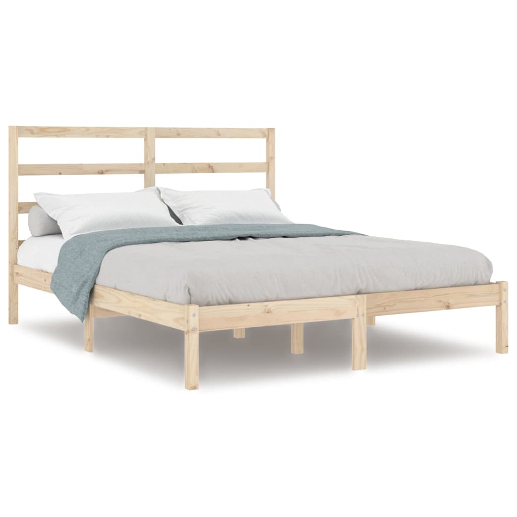 Bedframe massief hout 135x190 cm is nu te koop bij PeponiXL, paradijselijk wonen!