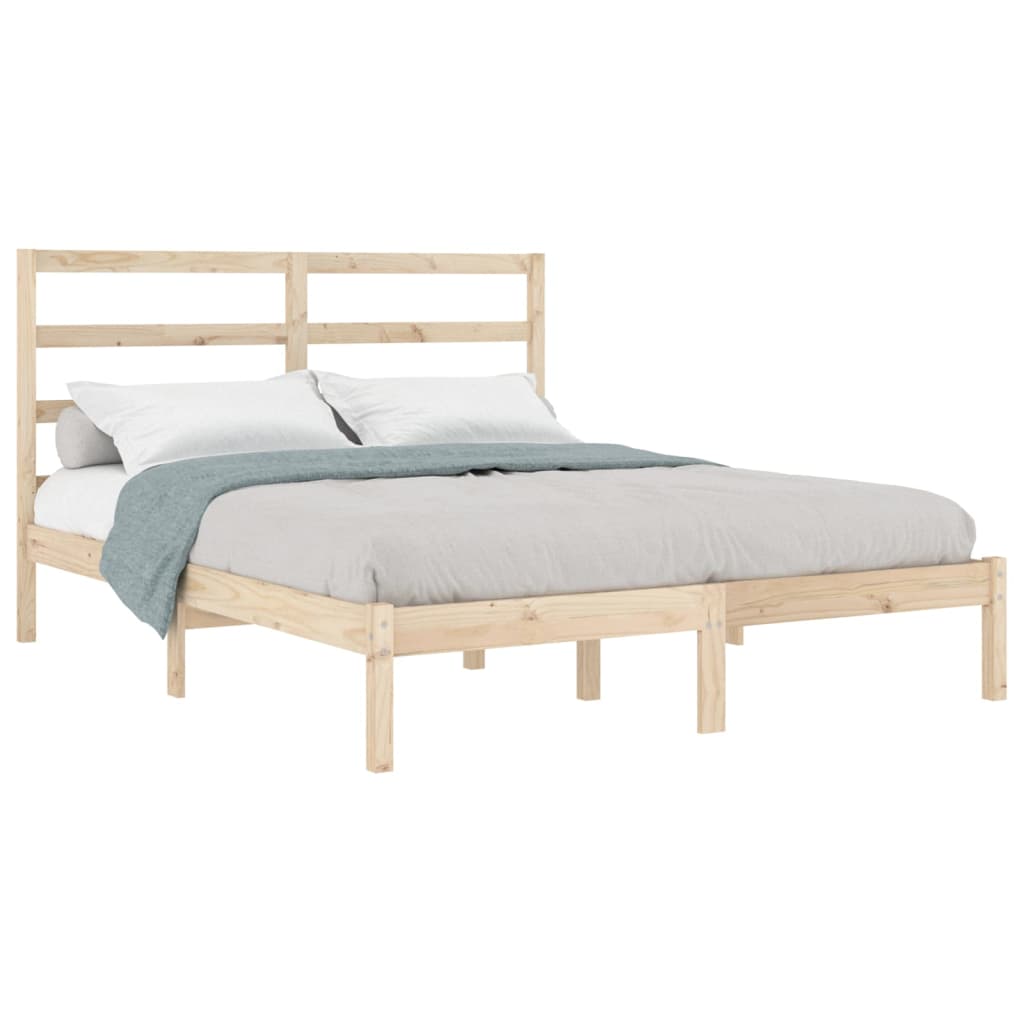 Bedframe massief hout 135x190 cm is nu te koop bij PeponiXL, paradijselijk wonen!
