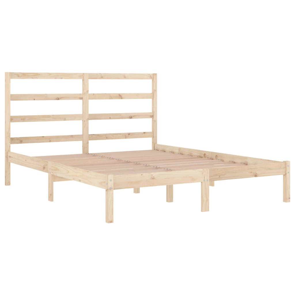 Bedframe massief hout 135x190 cm is nu te koop bij PeponiXL, paradijselijk wonen!