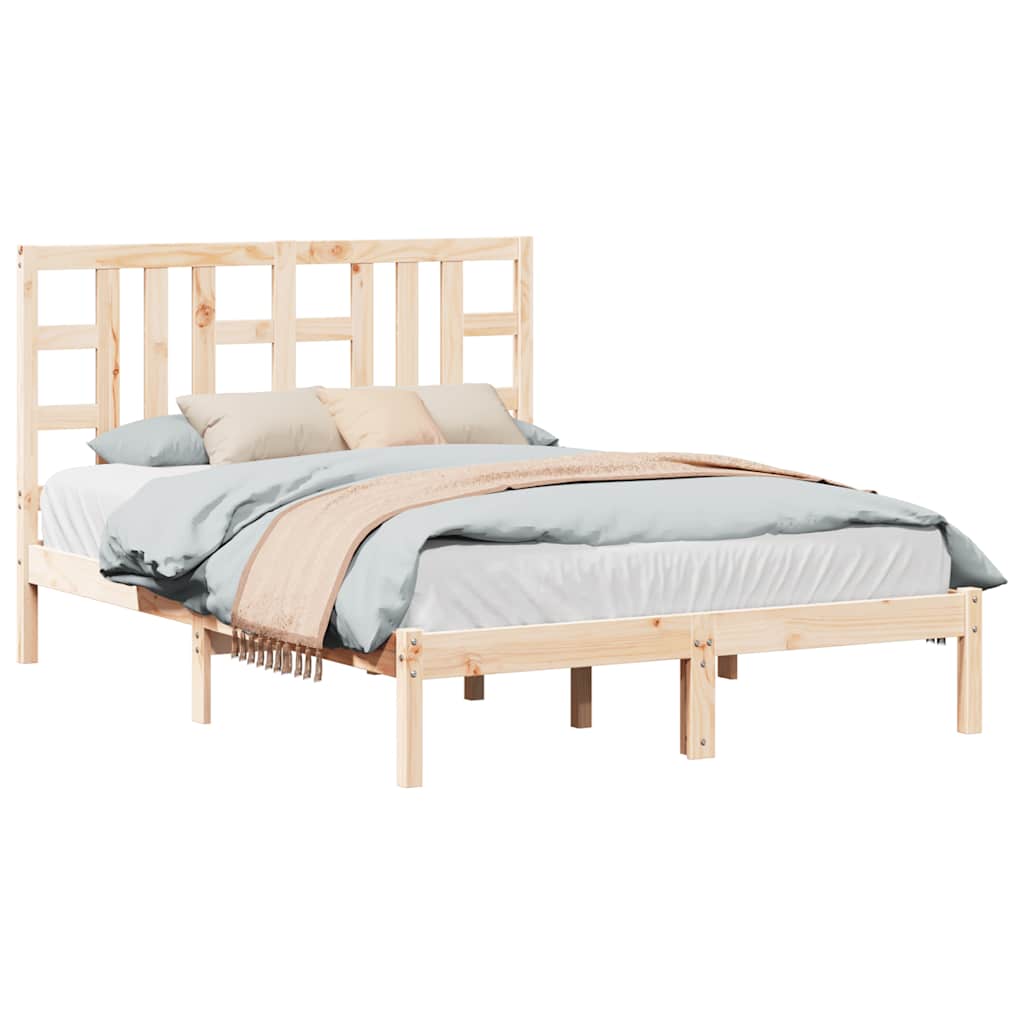Bedframe massief hout 135x190 cm is nu te koop bij PeponiXL, paradijselijk wonen!
