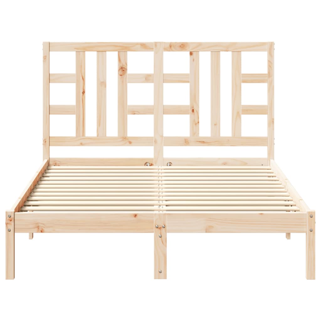 Bedframe massief hout 135x190 cm is nu te koop bij PeponiXL, paradijselijk wonen!