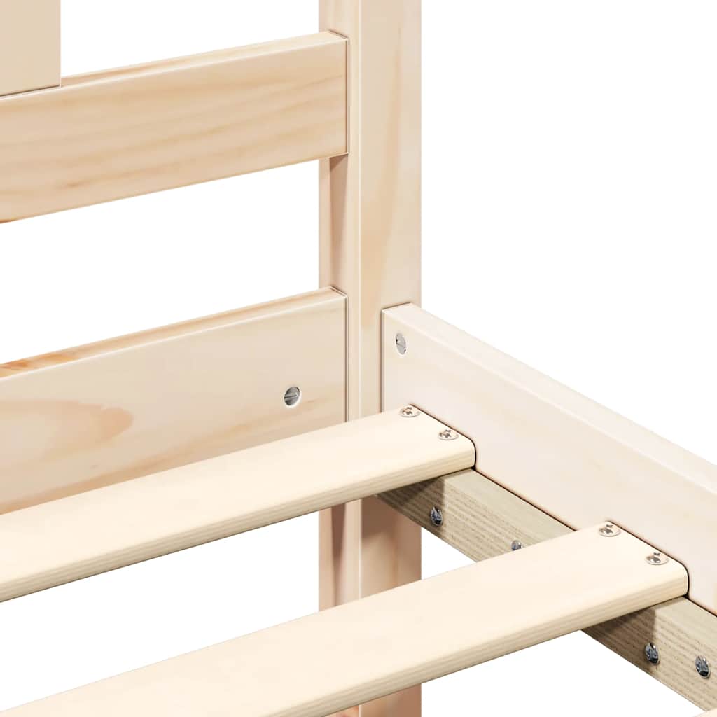 Bedframe massief hout 135x190 cm is nu te koop bij PeponiXL, paradijselijk wonen!
