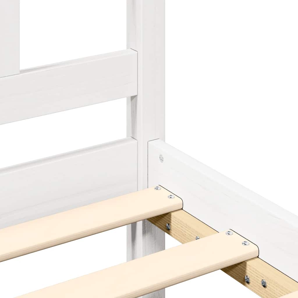 Bedframe massief hout wit 100x200 cm is nu te koop bij PeponiXL, paradijselijk wonen!