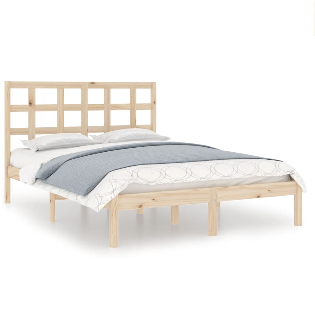 Bedframe massief hout 135x190 cm is nu te koop bij PeponiXL, paradijselijk wonen!